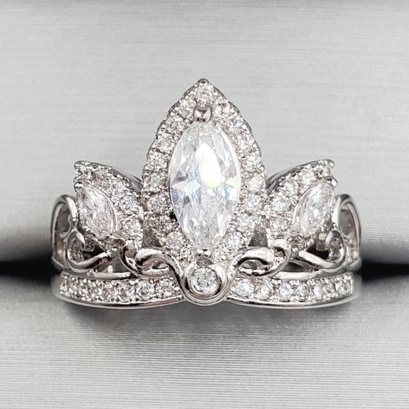 Jewelry - Princess Silver Ring Queen Ring Tiara Ring